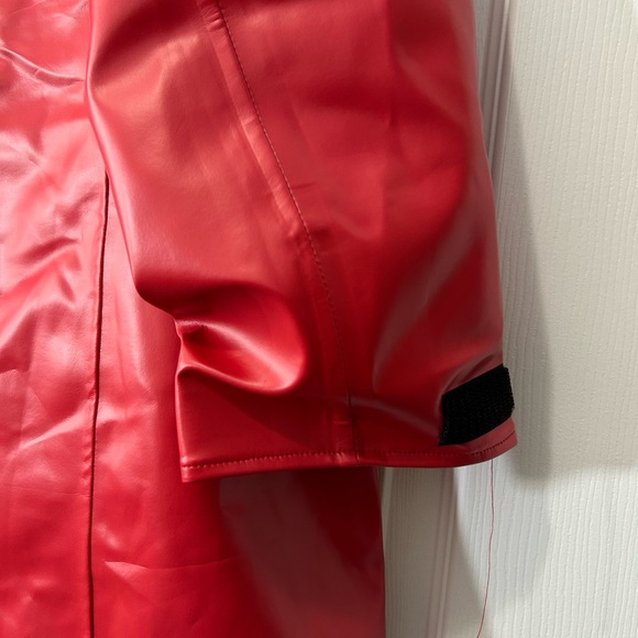 Hairbrella red women Rain Jacket, Waterproof, Satin-Lined Hood,size L - Picture 11 of 14